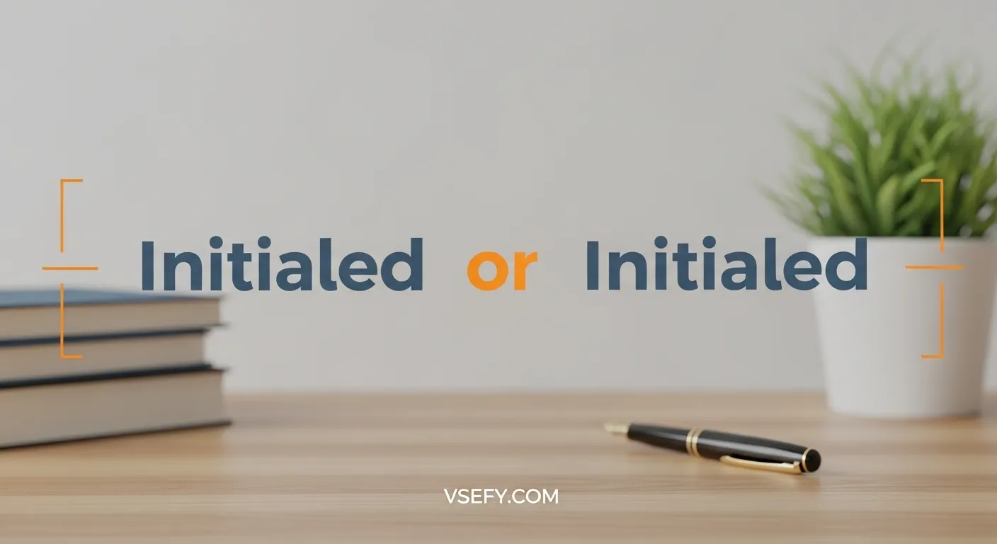 Initialled or Initialed