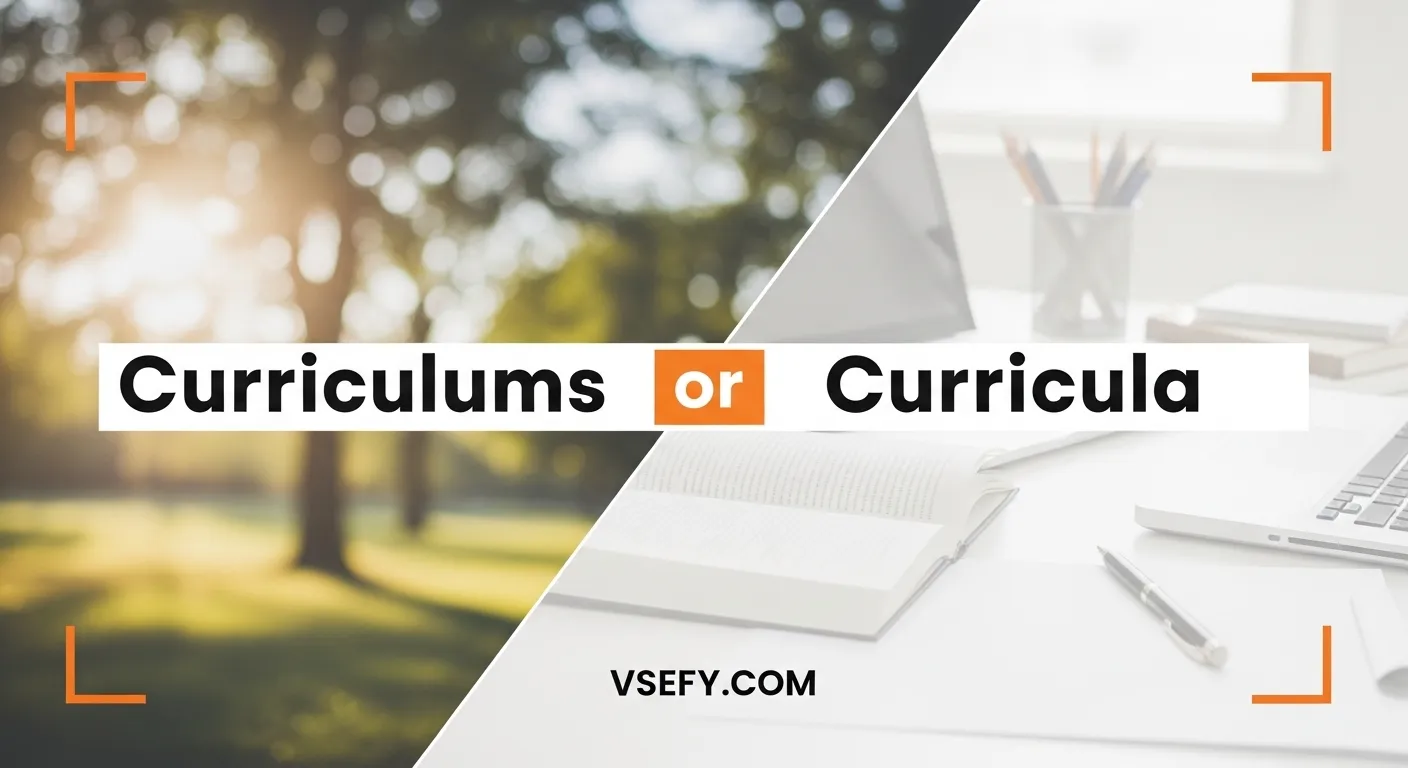 Curriculums or Curricula