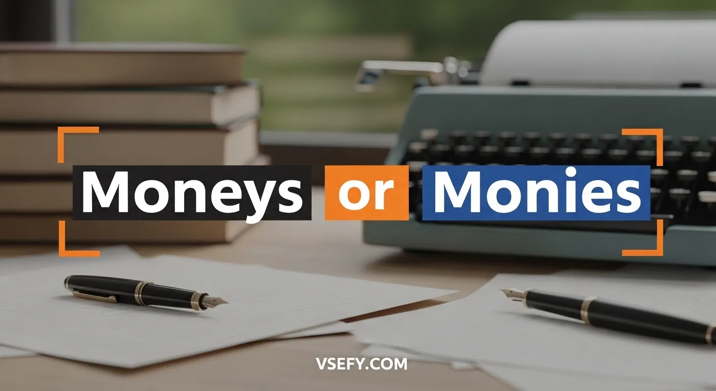 Moneys or Monies