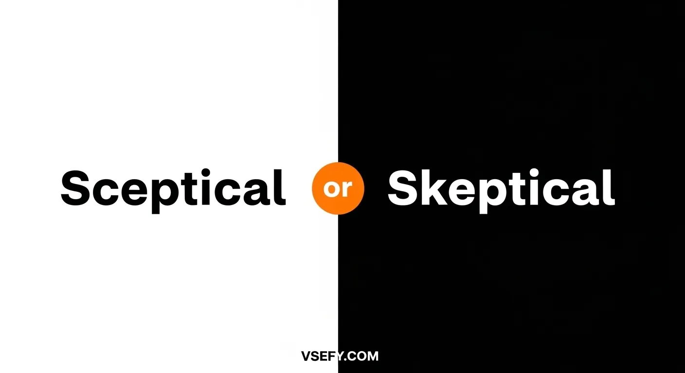 Sceptical or Skeptical